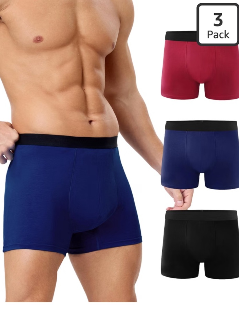 3 Pack Men's 150ml Incontinence Underwear Washable Soft Leakproof Boxer XXL New